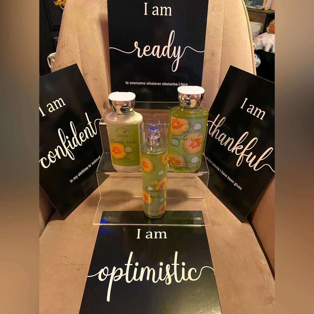 BRAND NEW “Cucumber Melon” 3 pc set from B&BW 25th Frag. Anniversary 🎁🎁